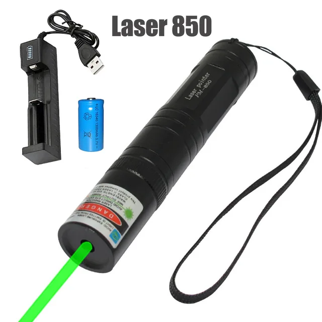 Portable Mini Green Laser High Power Laser Pen Outdoor Hunting Lase Sight 850 Laser Indicator Ultra Far Radiation Distance