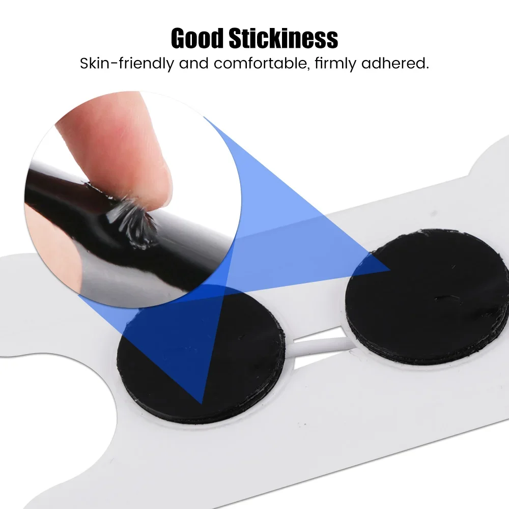 EMS Tens Electrode Pads Gel for Throat Body Massager Non-Woven Patch Self-Adhesive Acupuncture Physiotherapy Massage Pad 1/2pcs