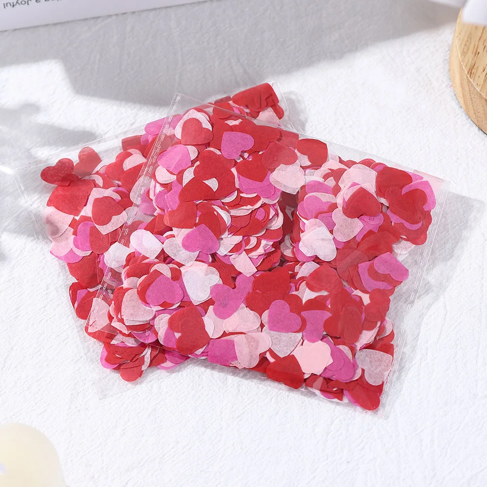 1000/3000/5000 Stück Papier-Liebesfragment-Ornament für Valentinstag-Dekoration, Partyzubehör, Szenenlayout, Hochzeitsdekoration, Ornament – Detail 13