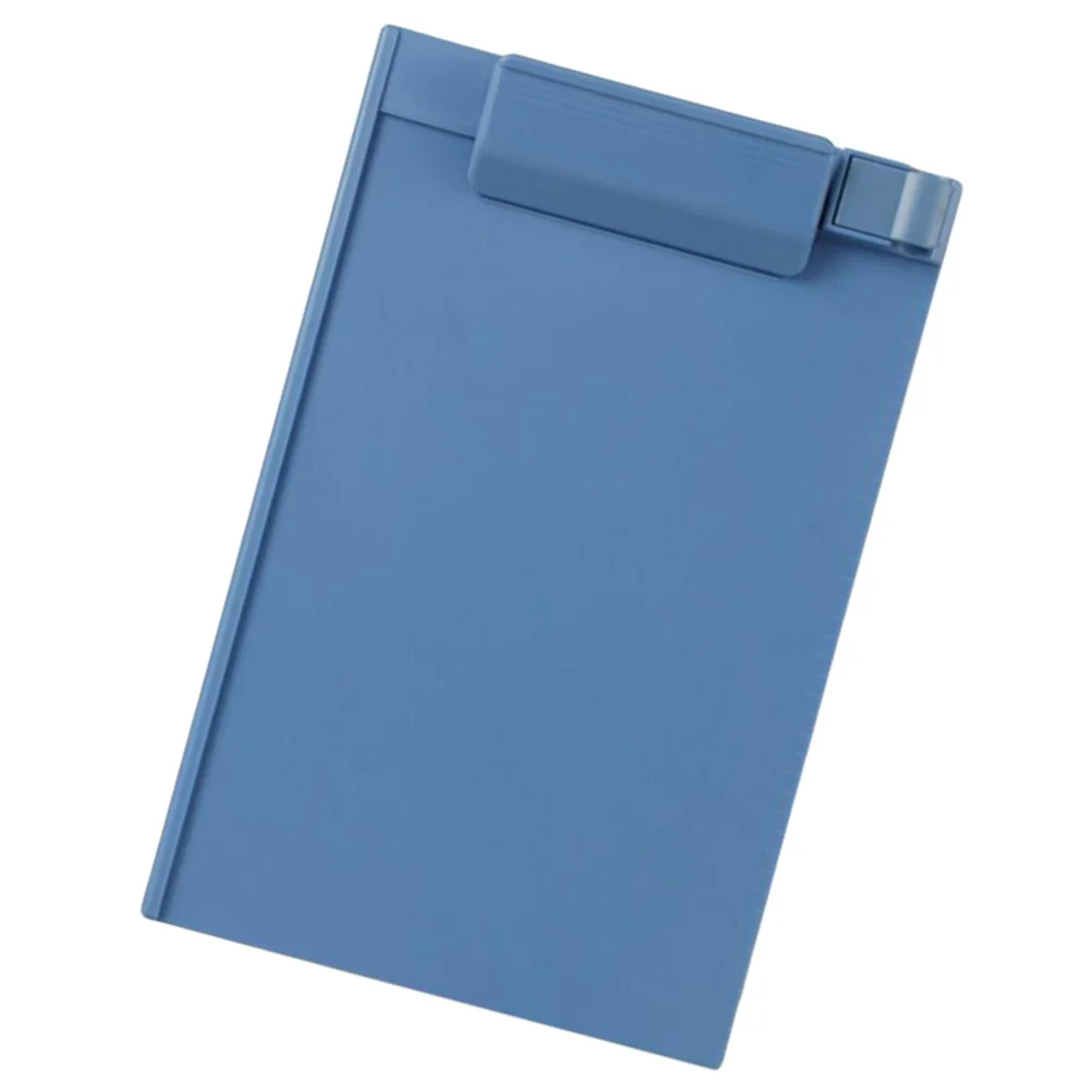 

Plastic A5 Clipboard Profile Clip Hardboard Paper Holder Writing Folders for School Classrooms Office (Sky-blue)