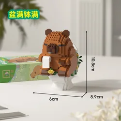 Capybara Building Blocks Set - Educational DIY Micro Bricks Toy (Capybara B)