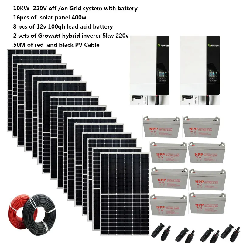 Hybrid Wind And Solar Off Grid Kit 5kW Inverter WS5000LA, 46 OFF