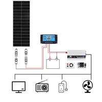 Panneau solaire rigide BOGUANG, cellule solaire en verre, puissance 100W | 120W | Chargeur 150W pour batterie 12V, maison, voiture, camping-car, yachts, voiturettes de golf, etc. 5