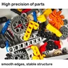 4WD Four-Wheel Drive Car Compatible With Major Electric Remote Car Model Engine Motor Moc Differential Gear Building Block Toy 4