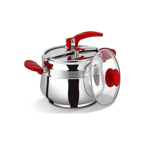 1052 Különleges 6 Liter Nyomásfőző Üveg Borító Ajándék 18/10 Rozsdamentes Gyilkos - Image 3