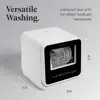 Portable Compact Countertop Dishwasher 5L Tank 5-Program Home RV Apartment Wash Dishes Glass Baby Care Sparkling Clean Easy Use 4