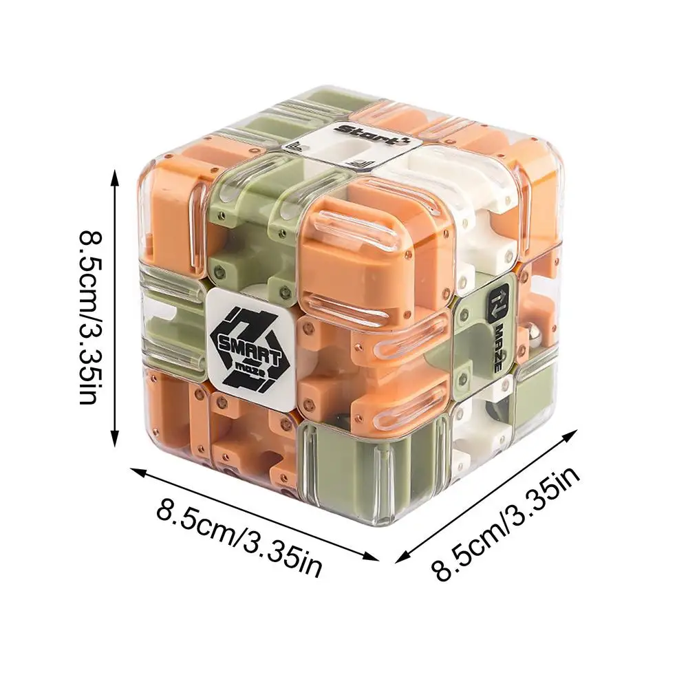 Головоломка 3D Maze Cube, іграшка Brain Teaser Fidget Toy for Focus Training, сенсорна гра для зняття стресу для дітей і дорослих, різдвяний подарунок на день народження