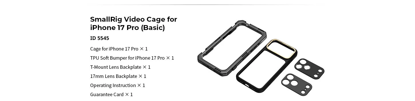 Mobile Dual Handheld Kit for iPhone 17 Pro /Pro Max w Rotatable Wireless Handle