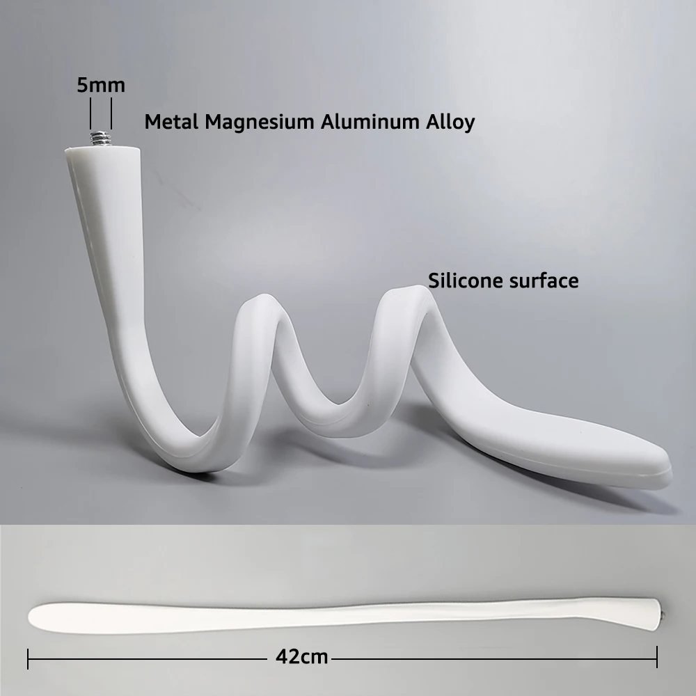 Soporte de cámara IP para Monitor de bebé, montaje en pared, soporte de gel de sílice, cuna sin agujeros, varilla de manguera, Flexible, giro