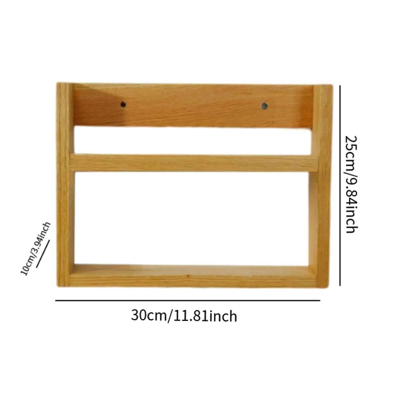Wall Mounted Magazine Holder Simple Modern File Rack Wall Shelf Decorative Wood Magazine Rack Storage for Home Office Decor