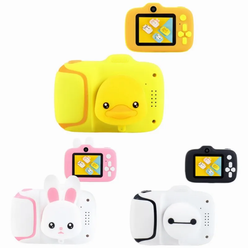 Kid Mini Camera Cartoon HD IPS Screen Digital Camera Boys Girls Portable 1080P Toys for Children Birthday Christmas Gift