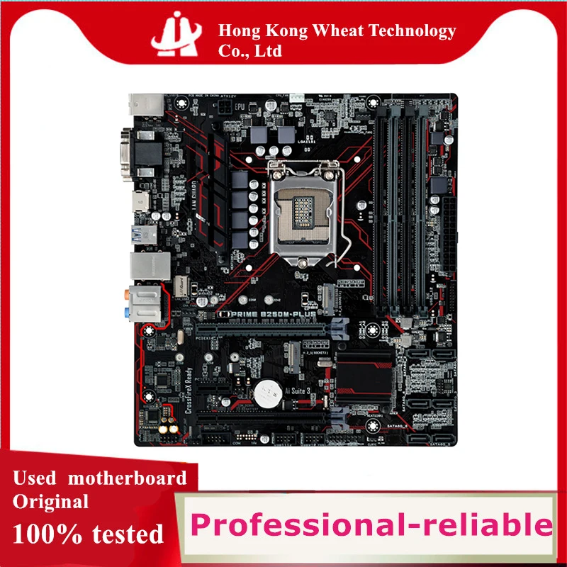 

Intel B250 PRIME B250M-PLUS motherboard Used original LGA 1151 LGA1151 DDR4 64GB USB2.0 USB3.0 SATA3 Desktop Mainboard