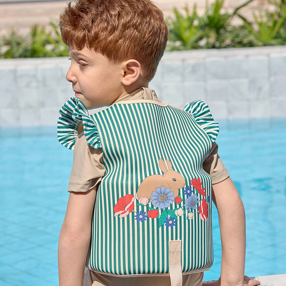 Baby Swimwear Sunscreen Swimsuit for Girls Swimming Summer Clothes Baby Vest for Kids Age 2 3 4 Years Buoyancy Swim Accessories