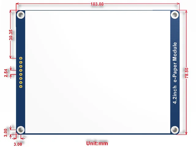 Raspberry Pi E-ink Screen 4.2inch E-Ink Display Module - Compatible ...
