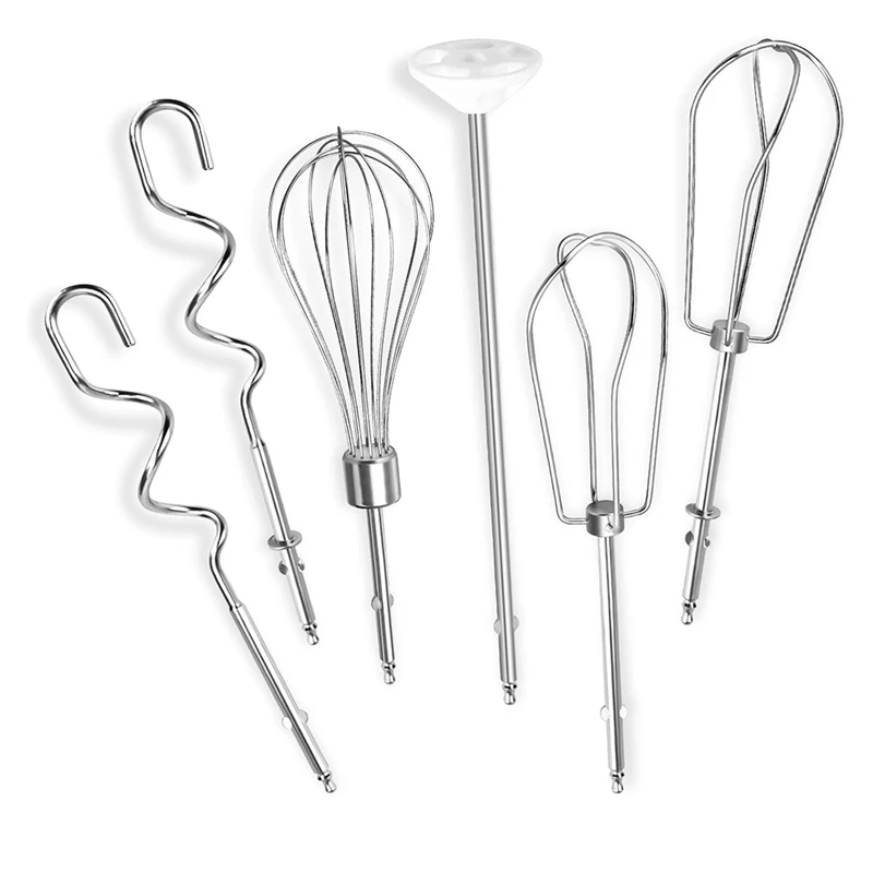 Hand Mixer Beaters For Cuisinart Stainless Steel Left And Right Turbo Style Beaters Wire Egg Whisk Liquid Blending Rod