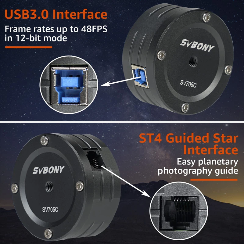 SVBONY SV705C ÷ ༺ ī޶/IMX585/EAA/USB3.0  ¾ ̹¡   ͸   б 