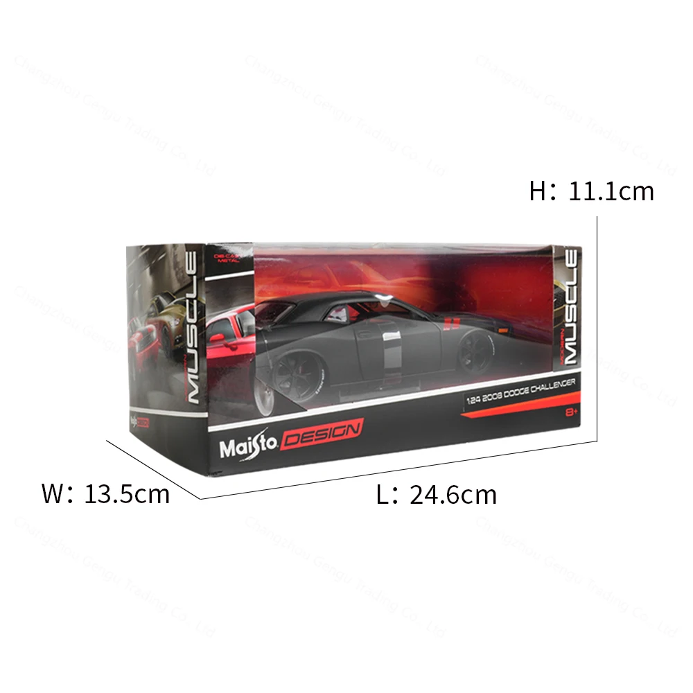 Maisto 1:24 2008 Dodge Challenger Sports Car Static Die Cast Vehicles Collectible Model Car Toys 4