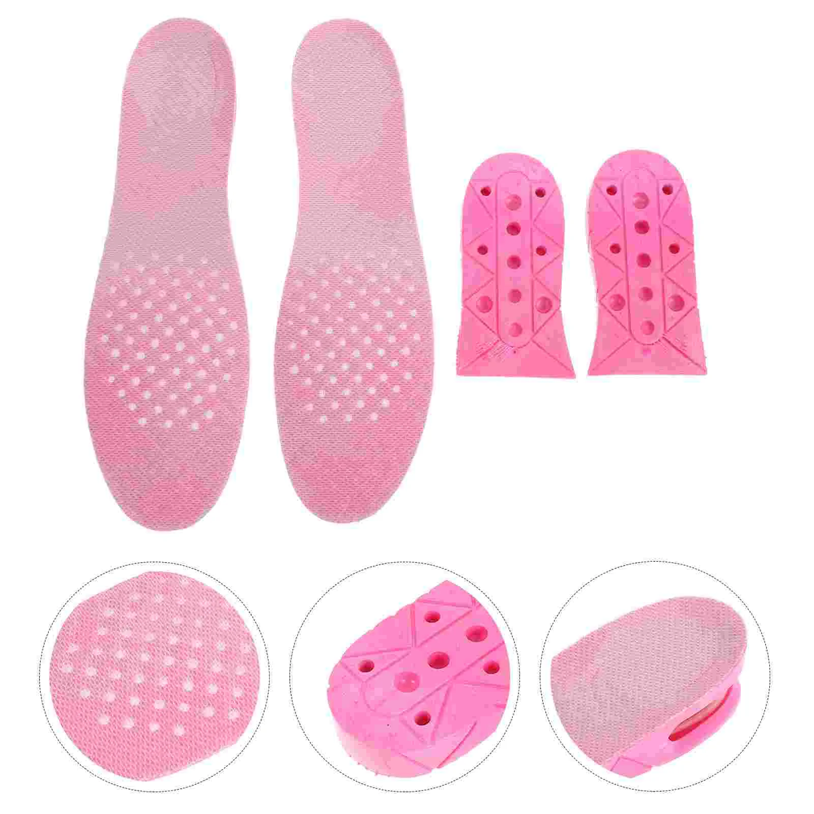 

Heightening Insoles Heel Cushion Inserts Pads for Shoes Plastic Lift Women Invisible Increase