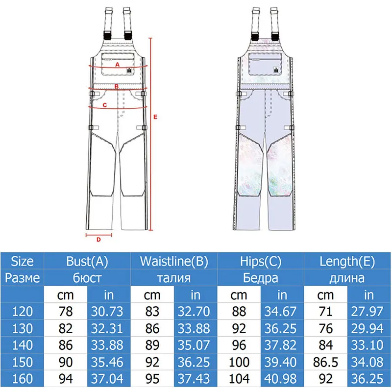 Kids Ski Pants Boys Girls Skiing Jumpsuits Overalls Winter Warm Windproof Waterproof Bib Snowboarding Children Pants SK030