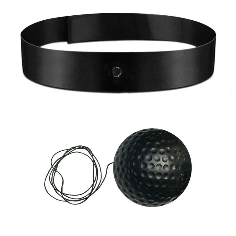 Head-Mounted Pu Ball Head Wear Speed Training Ball Boxing Reaction Speed Fighting Reaction Coordination Fight Vent