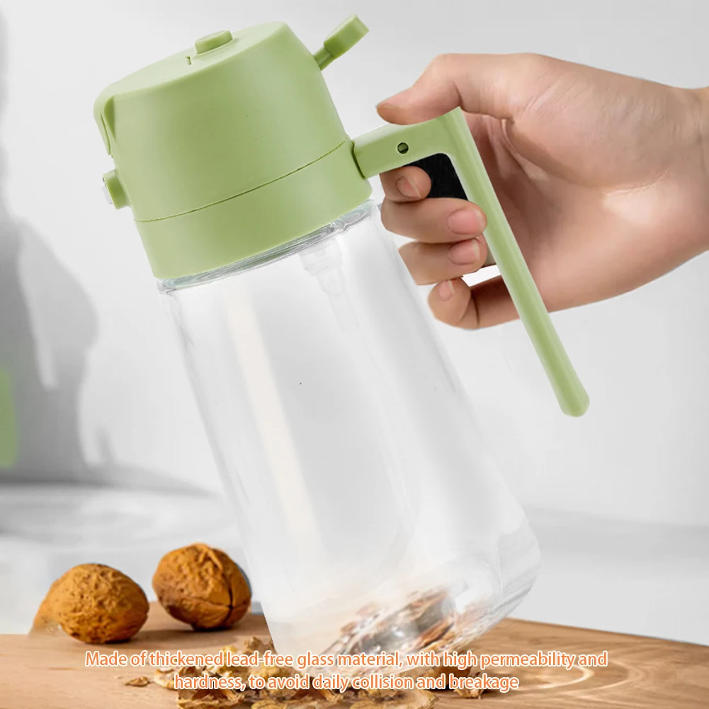 470ml Spraying Pouring Oil Dispenser Bottle Large Capacity Soy Vinegar Oil Bottle For Salad