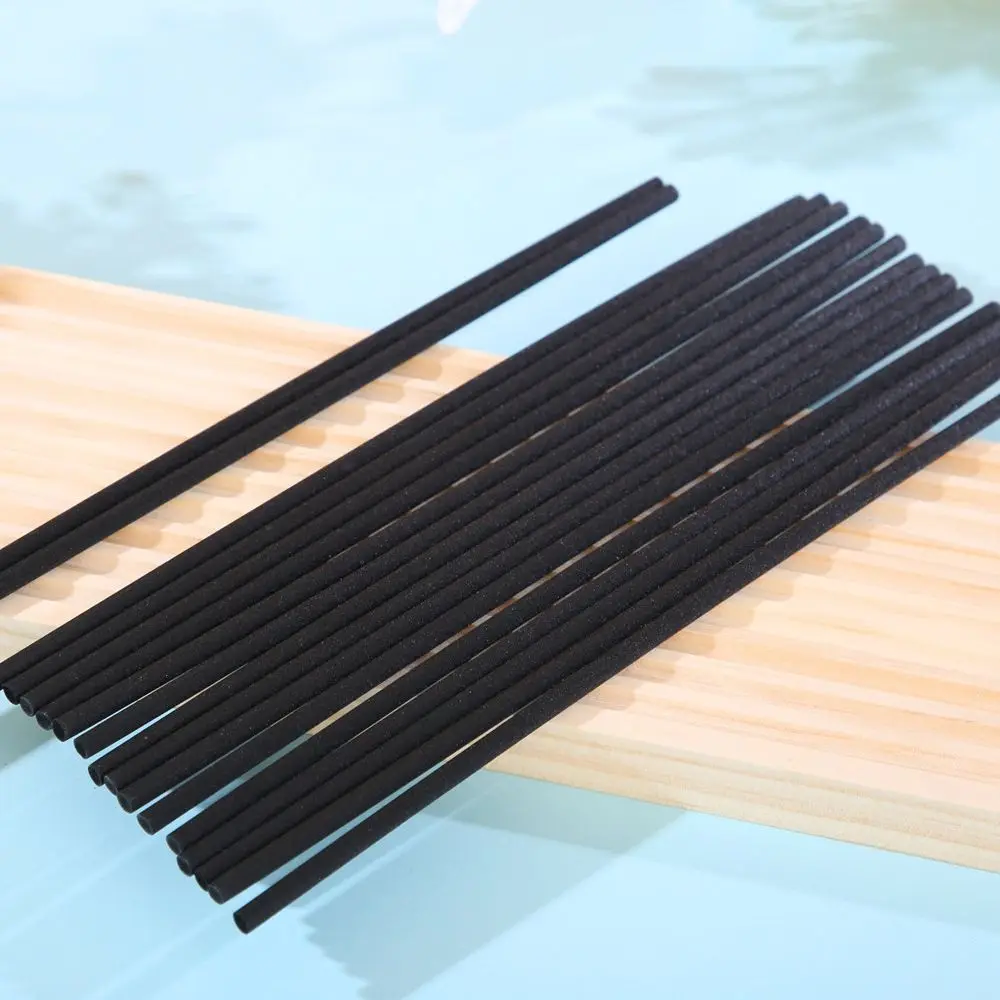 Description Picture 4 of item50PCS Dia 5/4/3MM X L40/35/30/22/10cm Black Synthetic Rattan Fiber Sticks for Home Reed Diffuser, Essential Oil Rattan Sticks