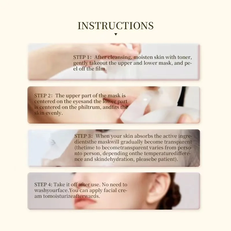 BioCollagen Facial Mask Deep Moisturizing Whitening Niacinamide Hydrogel Firming Skin