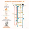 Costway 5 in 1 Kids Indoor Wall Gym Children Stall Bars Set Swedish Wall Ladder Home 2