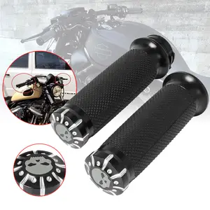 Poignées De Guidon De Moto Universelles En Cuir, Manchettes À Franges,  Leviers De Frein, Pour Harley Cruiser, Personnalisées - Poignées Grips -  AliExpress