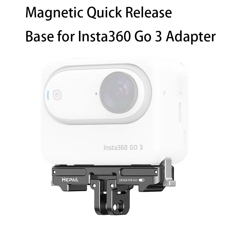 

Адаптер для Insta360 Go 3 Магнитный быстросъемный базовый винтовой коннектор 1/4 кронштейн для Insta360 Go 3 Аксессуары для экшн-камеры