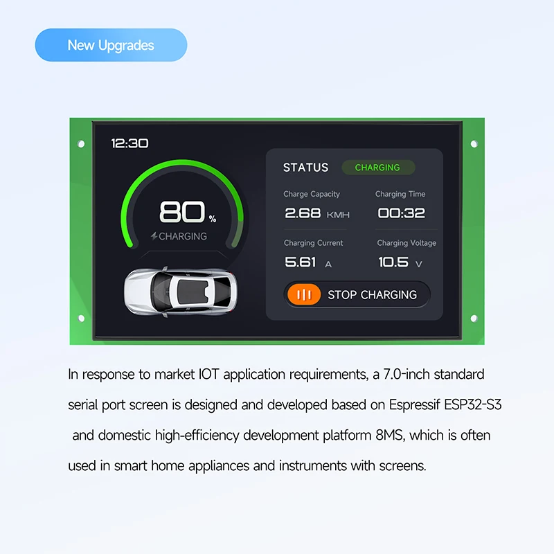 Placa de Desenvolvimento Esp32 para Smart Home Dashboard Toque Capacitivo Áudio Rs485 Opcional 800x480 Display Esp32-s3r8 Mcu 7 - Imagem 5