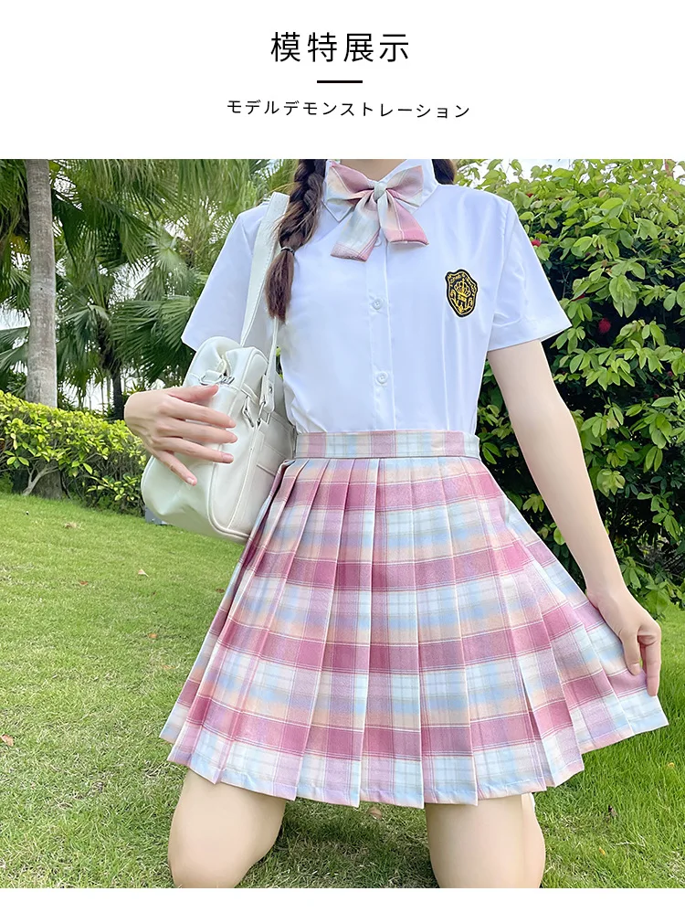 plaid skirt New Korean version of pleated skirt 2022 high waist summer women's skirt sexy plaid mini skirt dance skirt brown skirt