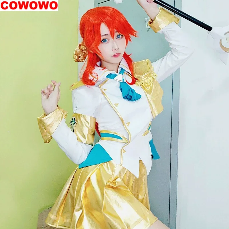 

COWOWO Lol Combat Academy Luxanna Crownguard Women Dress Cosplay Costume Cos Game Anime Party Uniform Hallowen Play Role Clothes