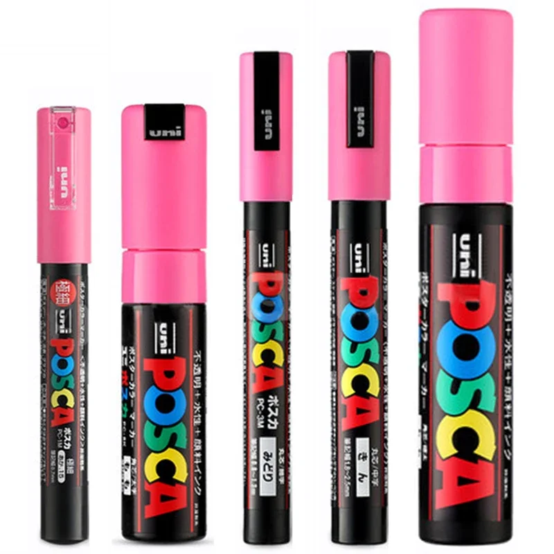 Uni posca rotuladores Limited colores Set, PC-1M 3M 5M 7/8/30 Acrylic  Graffiti Markers POP Poster Water-Based paint pen Art Supp - AliExpress