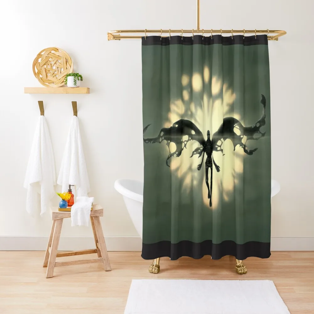

Bloodborne Dark Angel Shower Curtain Toilet Accessories Bathroom Shower Bathroom Cover Shower Set Curtain