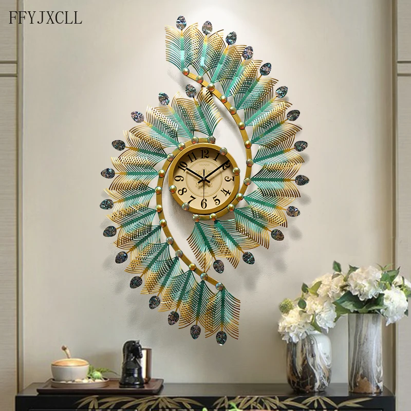 

Light Luxury Watch Hanging Clock Living Room Household Fashion Watch Modern Simple Mute Quartz Clock Creative Atmosphere Clock