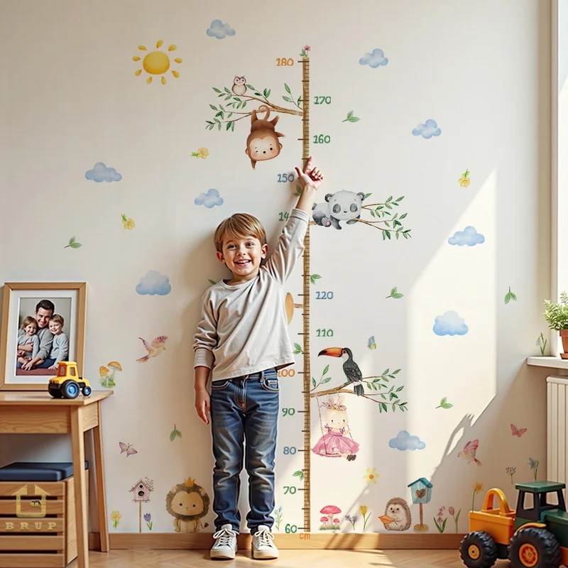 Large Jungle Animal Growth Chart 5