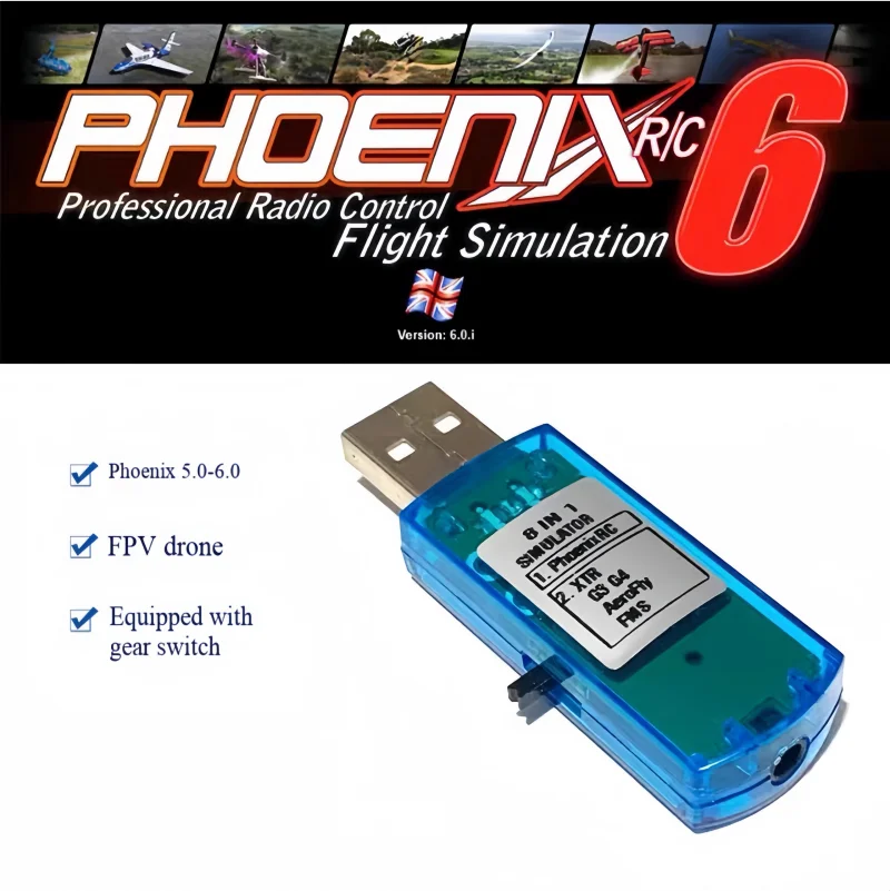원격 조종 모형 비행기 시뮬레이터 8-in-1, 피닉스 5 G3 G4 XTR 고정익 ..
