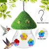 Outdoor Garden Hanging Hummingbird Water Feeders Ant Bee Proof Wind Chimes Humming Bird Feeder Backyard Bird Feeding Station 1