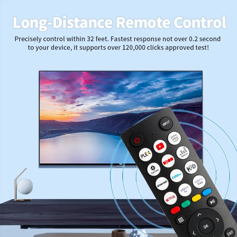 ALLIMITY Telecomando Universale Sostitutivo ERF3D86H T313161 Per TV Hisense 4K ULED QLED (48A85H, 65A9H, 55U7HQ, 65A85H, 55U8HQ, Ecc.)