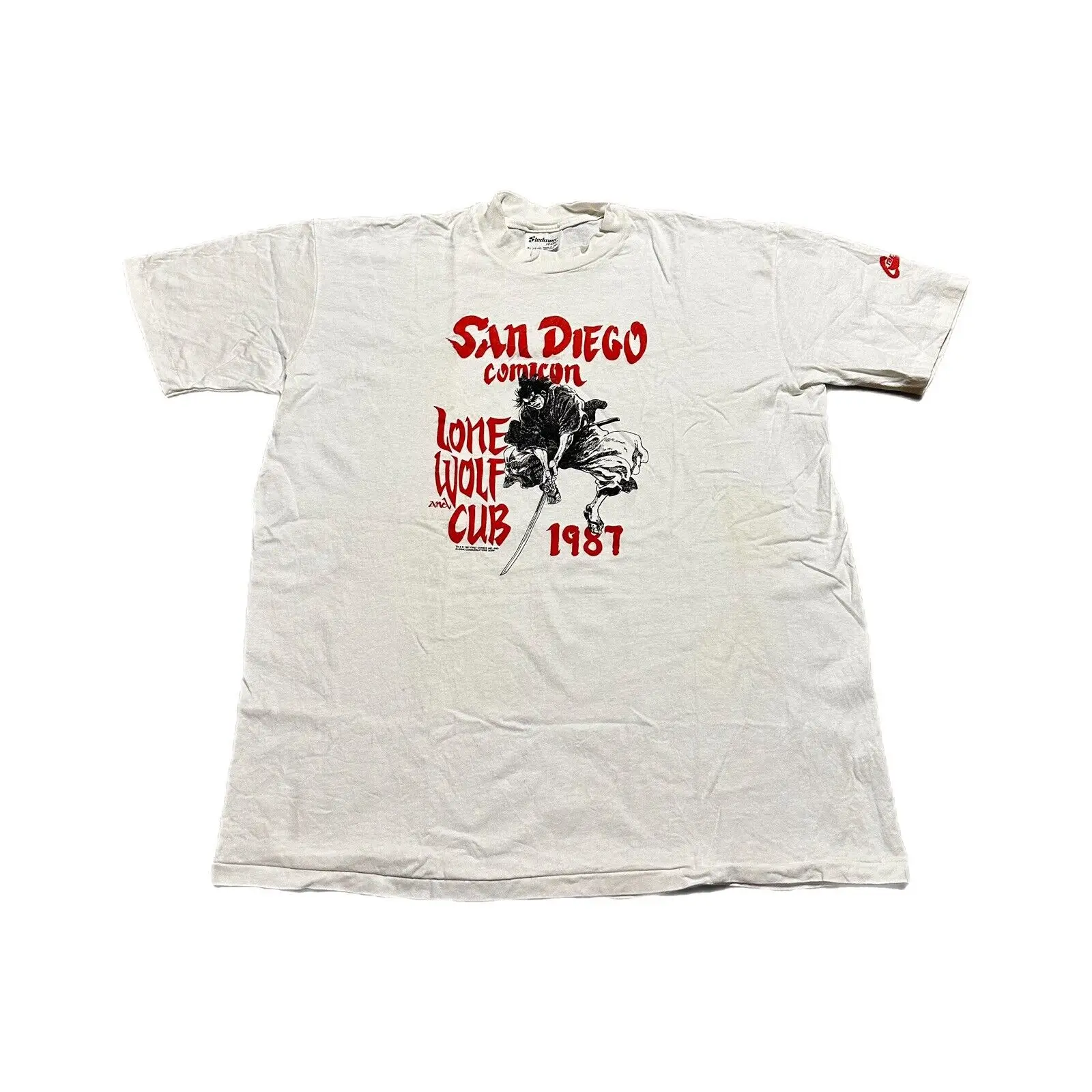 Vintage Comicon 1987 San Diego Lone Wolf And Cub T-Shirt Uomo Xl