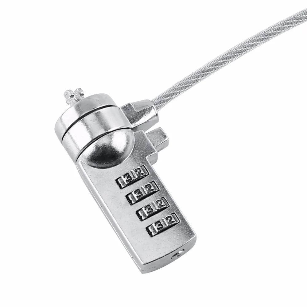 Laptop Lock Laptop Combination Security Lock Cable Chain 4 Digit Password For Notebook PC Theft Deterrent