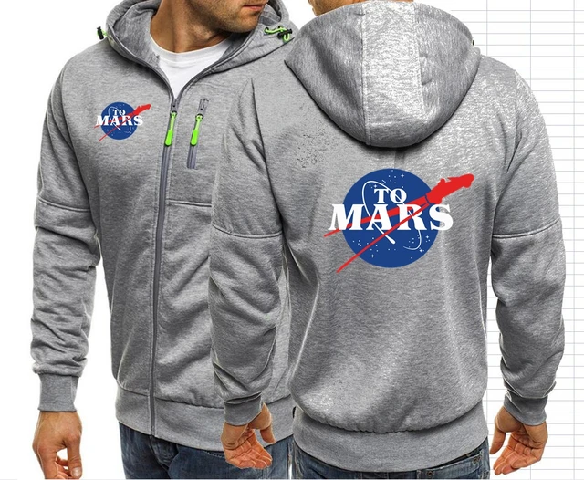 Mars SpaceX-chaquetas con capucha para hombre, abrigos con logotipo de Space X, sudaderas con cremallera, chándal masculino, chaqueta Nasas, ropa de abrigo 1