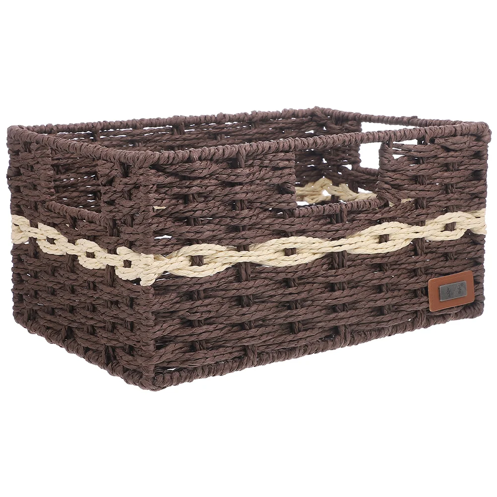 

Container Straw Storage Basket Baby Seagrass Baskets Garlic Gift Organizer Iron