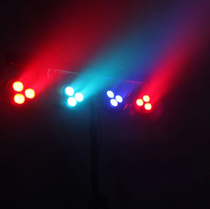 3-IN-1 PAR 라이트 + 더비 + 레이저 멀티 스테이지 조명 시스템, 휴대용 DJ 장비, 캐리 백 포함, 무선 풋 스위치