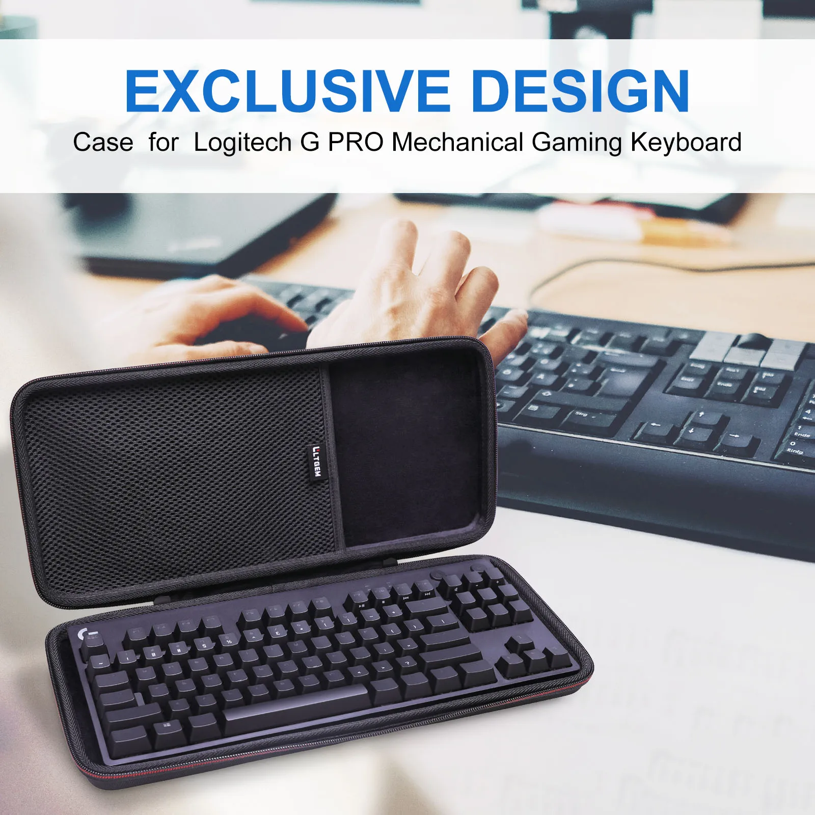 Logitech G PRO용 케이스 - 게이밍 키보드 커버 Logitech G PRO 기계식 키보드용 보호 보관 가방