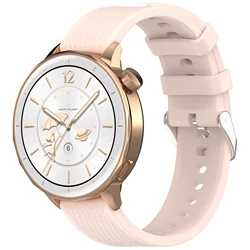 Classic 18mm Skin-friendly Diamond-patterned Silicone Strap for Oppo watch X2 (Pink)
