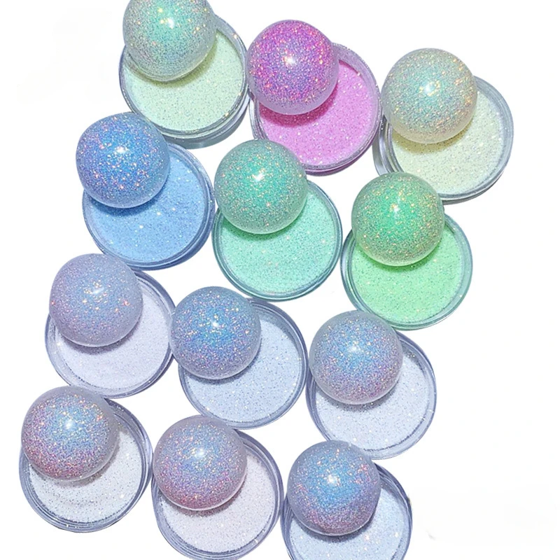 10g/box UV Sensitive Color Temperature Changing Powder DIY Handmade Nail Art Glitter Powder UV Light-changing Cosmetic Pigments