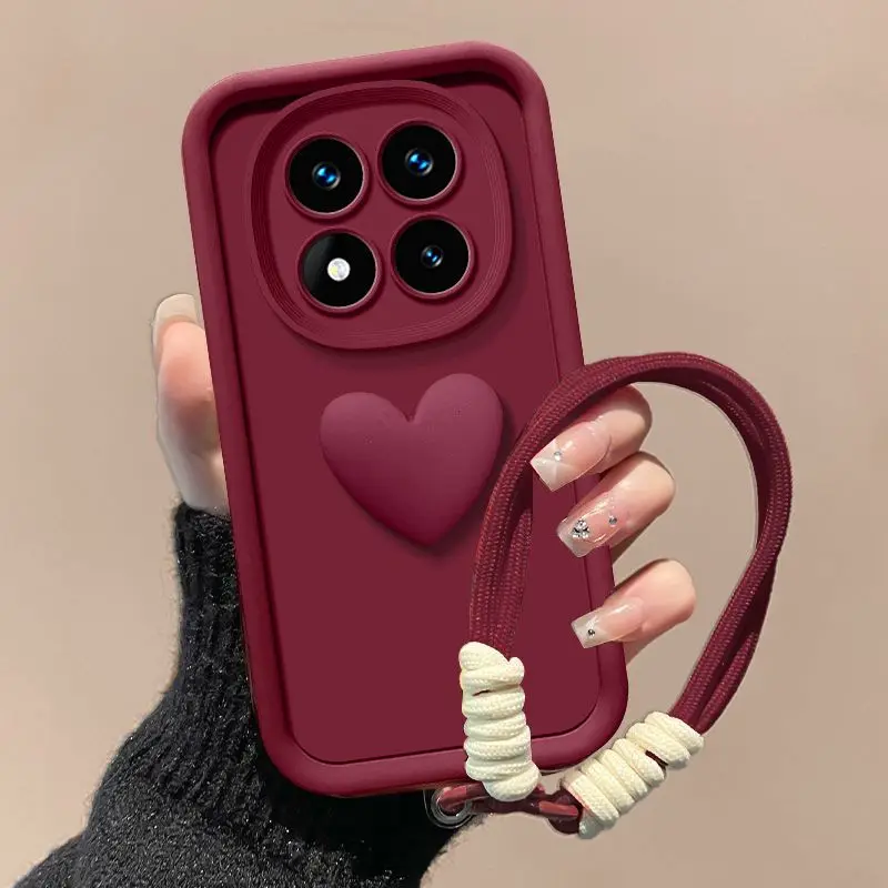Love Heart Hand Strap Cover for Xiaomi Redmi Note Series