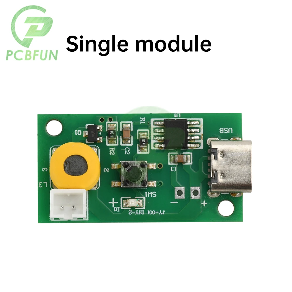 Mini Nemlendirici DIY Kitleri Mist Maker Sürücü devre DC 5 V Üç Dişli Ayarlanabilir Sis Hacmi Tek Sprey Nemlendirici Modülü